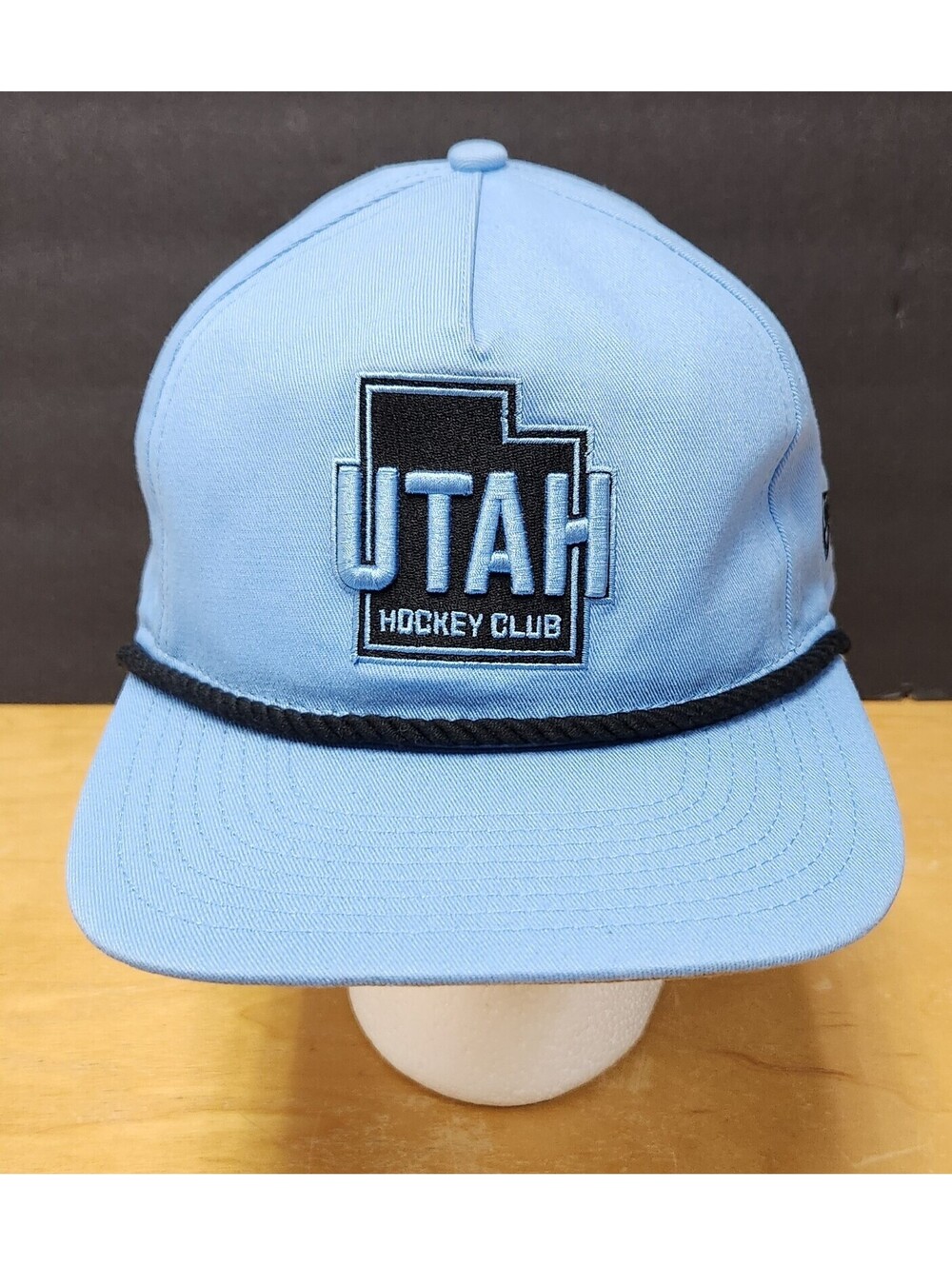 New Era Utah Hockey Club Snapback Hat Light Blue Black Rope Cap Adjustable NHL